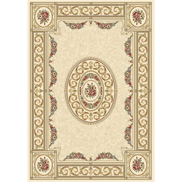 Dynamic Rugs Ancient Garden 6 ft. 7 in. x 9 ft. 6 in. 57226-6464 Rug - Ivory AN710572266464 - main